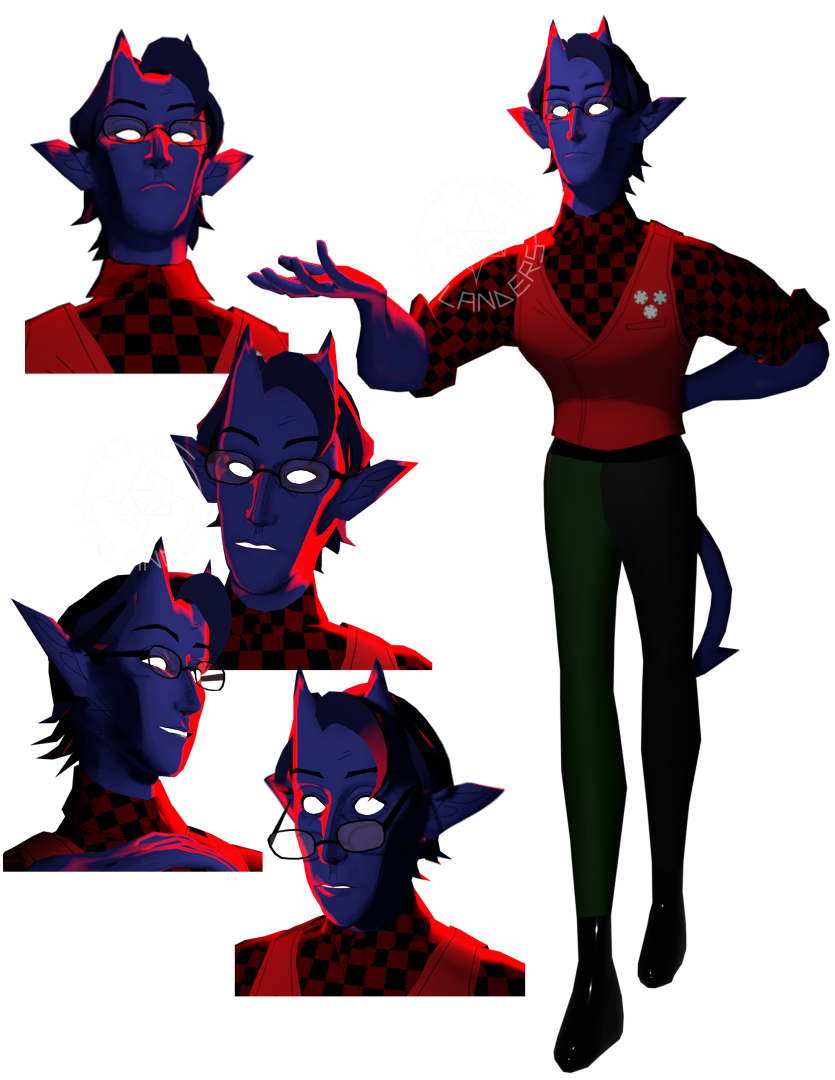 Image is of a handsome man with black hair and skin, wearing colorful clothes with gold accents. Clicking this image takes you to Kalon's page.