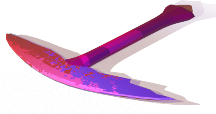 Side Decor of Barkley's Pickaxe