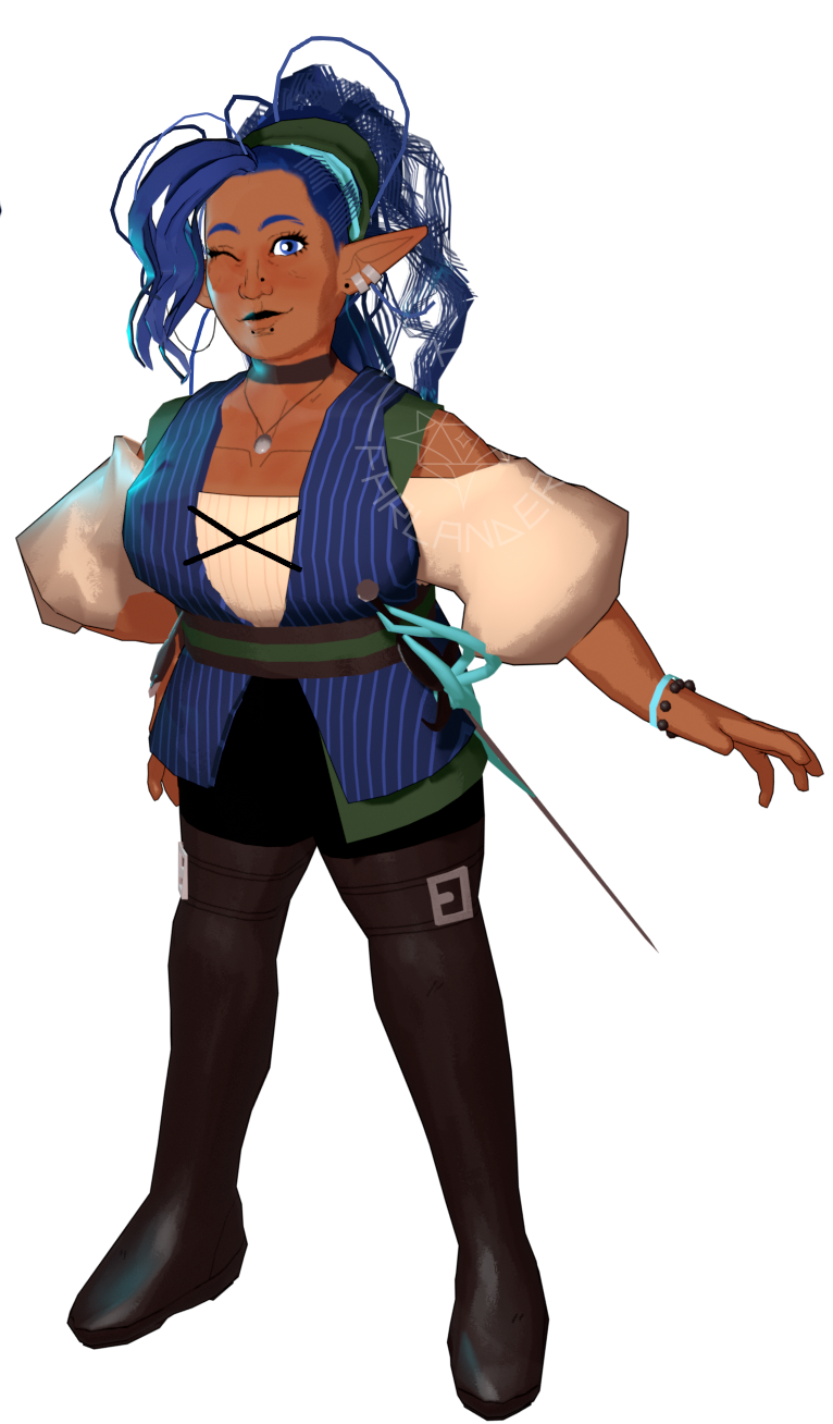 Fullbody Render of Wren