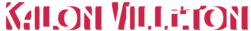Nameplate that reads Kalon Villeton